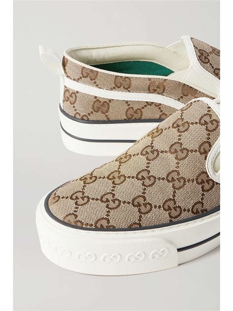 gucci slip on shoes women|gucci tennis 1977 canvas sneakers.